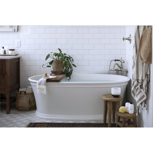 Kohler Memoirs® 66" x 36" Freestanding Soaking Bathtub & Reviews Wayfair